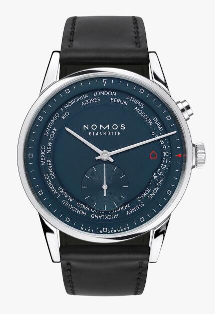 NOMOS ZÜRICH WORLD TIME MIDNIGHT BLUE 807 Replica Watch